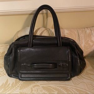 Neil Barrett Black Leather Satchel